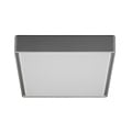 Fantasia Goa vierkante plafond- en wandlamp IP65, grijs, 220 mm, geïntegreerde LED 11,5W, 3000K warm wit, 1350 lumen