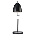 Biegsame Schreibtischlampe aus schwarzem Metall mit E27-Fassung, dimmbar mit passender Lampe, Kabel 150 cm