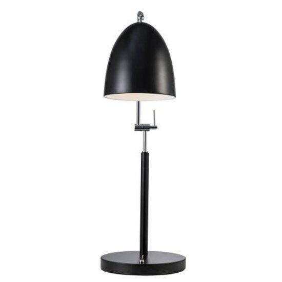 Biegsame Schreibtischlampe aus schwarzem Metall mit E27-Fassung, dimmbar mit passender Lampe, Kabel 150 cm