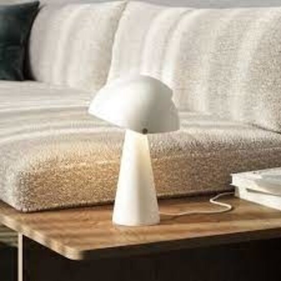 Tafellamp, zwart metaal met messing accenten, E27-fitting max. 25W, hoogte 33,5 cm, kapdiameter 22 cm, IP20