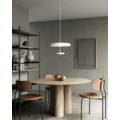 Weiße Pendelleuchte, 3x G9 max. 5W, Aluminium und Kunststoff, IP20, Klasse 2, 45 x 45 x 36,8 cm