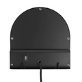 Zwarte wandlamp van metaal, GU10-fitting max. 15W (lamp niet inbegrepen), IP20, kabel 150 cm zwart, hoogte 42,9 cm
