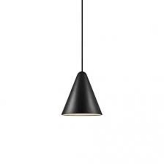 Hängeleuchte dänisches Design schwarz, geometrische Form, E27-Fassung, max. 40W, IP20, Metall, Kabel 300 cm