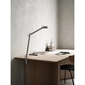 Table/wall lamp with Danish design in grey metal, integrated 9W LED, dimmable, height 46.5 cm, IP20