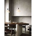 Pendant lamp with oiled FSC-certified walnut top and opal glass shade, E27 socket (bulb not included), dimmable, height 24.5 cm