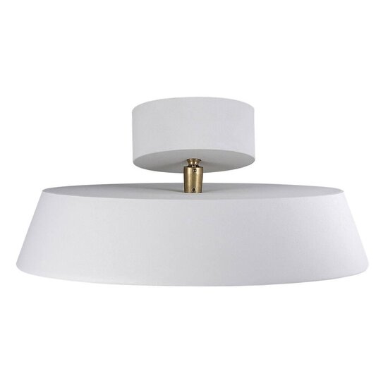 Plafón LED panel 12W regulable gris, Ø30 cm, 12,9 cm de proyección, 610 lúmenes, IP20, 230V