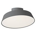 Plafón LED panel 12W regulable gris, Ø30 cm, 12,9 cm de proyección, 610 lúmenes, IP20, 230V
