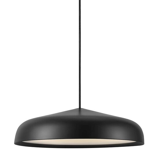 Nordlux minimalistische, moderne Pendelleuchte schwarz, Ø40cm, inkl. 20W LED-Modul, dimmbar