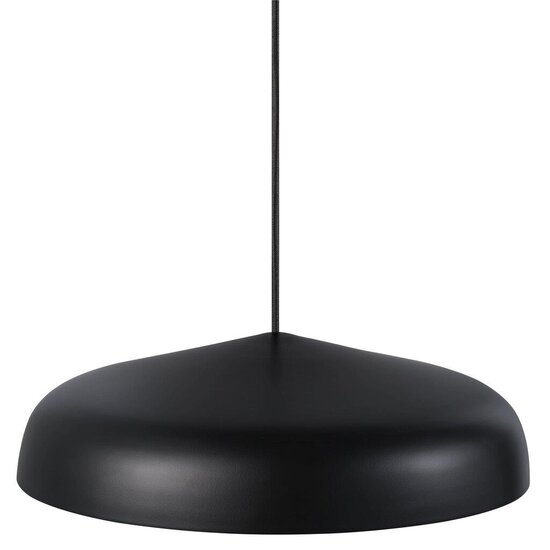 Nordlux suspension minimaliste et moderne noire, Ø40cm, module LED 20W inclus, dimmable