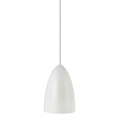 Cool Pendelleuchte aus Metall und Kunststoff, weiß/telegrau, Ø10 x H15 cm, GU10-Fassung max. 6W (Leuchtmittel nicht enthalten), IP20, Textilkabel 300 cm