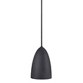 Nordlux Nordic Cool suspension noire Ø10cm GU10, abat-jour métal avec câble textile de 300cm