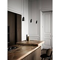Nordlux Nordic Cool hanglamp zwart Ø10cm GU10, metalen kap met textielkabel van 300cm