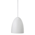 Suspension Nordic en métal, blanc/télégris, douille E27 max 40W, IP20, abat-jour Ø20 cm, hauteur 25,4 cm, câble textile 300 cm
