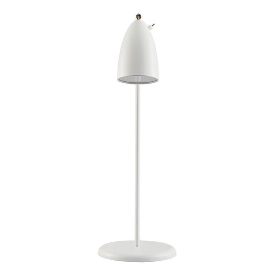 Retro style swivel table lamp, white/telegrey, metal with plastic details, GU10 fitting excl. bulb, IP20, height 66 cm