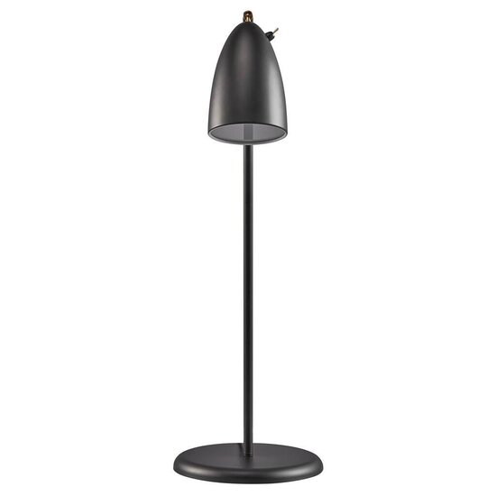 Nordlux retro table lamp black, adjustable shade Ø10cm, height 66cm, GU10 socket, metal