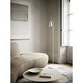 Retro floor lamp, rotatable shade, white/telegrey, height 140.8 cm, GU10 fitting max 6W, bulb not included