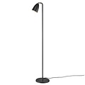 Retro style floor lamp in black metal, rotatable shade, GU10 fitting max 6W, height 140.8 cm, IP20
