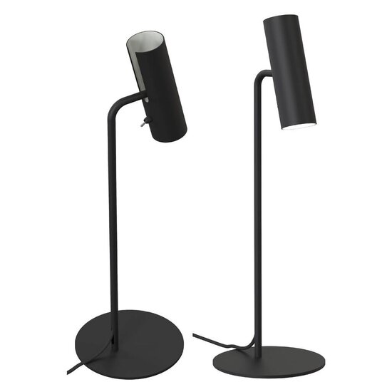 Nordlux slanke tafellamp zwart, verstelbaar en dimbaar, Ø6cm, hoogte 66cm, GU10-fitting
