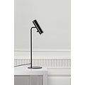 Nordlux slanke tafellamp zwart, verstelbaar en dimbaar, Ø6cm, hoogte 66cm, GU10-fitting
