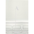 Nordlux Scandinavian floor lamp white, slim and adjustable, height 141cm, shade Ø6cm, GU10 socket