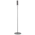 Floor lamp Scandinavian design, adjustable, grey metal, 141 cm tall, GU10 socket, dimmable