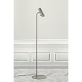 Lampadaire design scandinave, orientable, métal gris, 141 cm, douille GU10, gradable