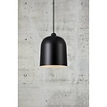 Angle 25 Hängelampe aus schwarzem Metall, schwenkbarer Schirm, E27-Fassung max. 60W, IP20, Höhe 31,5 cm, dimmbar mit kompatibler Lampe