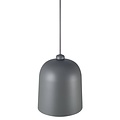 Lámpara colgante Angle 25 E27, metal gris con pantalla orientable, cable textil gris de 300 cm, altura 31,5 cm, IP20