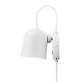 Angle adjustable wall light with GU10 fitting, max. 25W (bulb not included), metal, white/telegrey, IP20