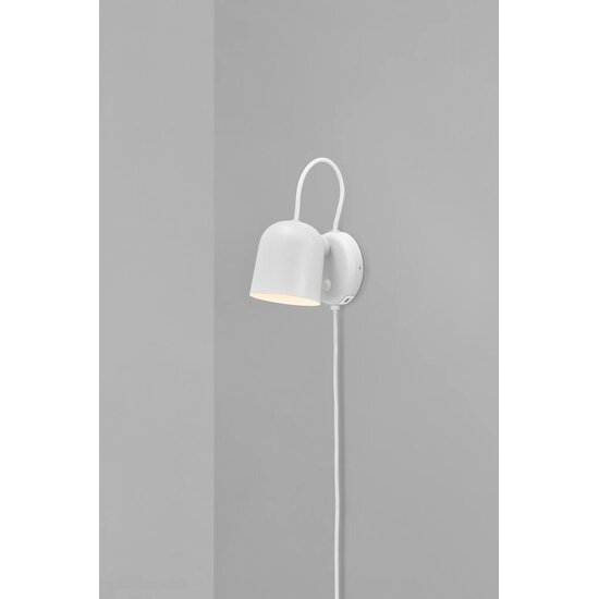 Aplique de pared Angle orientable con casquillo GU10, máx. 25W (bombilla no incluida), metal, blanco/telegris, IP20