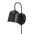 Angle GU10 wandlamp, verstelbaar en richtbaar, grijs metaal met kunststof detail, IP20, hoogte 19,1 cm, lichtbron niet inbegrepen