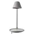 Wandlamp in grijs aluminium met ingebouwde 14,5W LED-module, dimbaar, IP20, hoogte 44,5 cm, projectie 27 cm