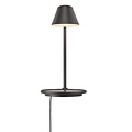 Verstelbare design wandlamp zwart - aluminium/kunststof, LED-module 14,5W inbegrepen, dimbaar, IP20, 44,5x22 cm
