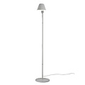 Lampadaire design moderne et minimaliste, gris métal avec aluminium, douille E27, hauteur 129,2 cm, IP20