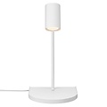Applique murale GU10 orientable en métal blanc, abat-jour Ø6 cm, 42,9 cm de haut, IP20, classe 2, max. 15W (ampoule non incluse)