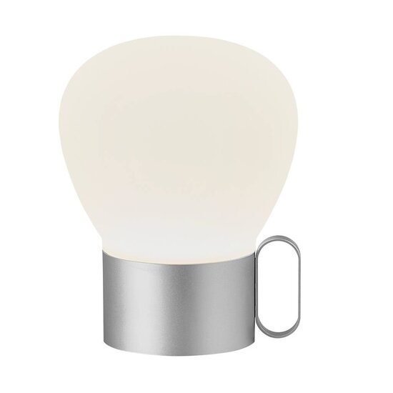 NURU 15 lampe de table LED rechargeable, or rose, 4,8W/300 lumens, gradable en 3 étapes, IP44, hauteur 20 cm