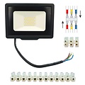 Außenwandstrahler LED SMD 30W schwarz, 2400 Lumen, IP65, 192x172x30 mm, einstellbare Farbtemperatur