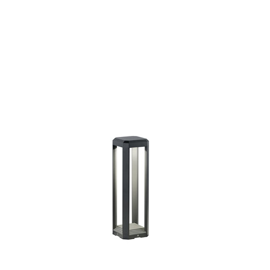Logone LED tuinpaal, 50 cm gegoten aluminium, 11W 1100lm 3000K warm wit, IP65 waterdicht, antraciet