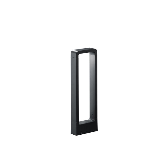 Reno poteau de jardin LED 4,5W 3000K anthracite, aluminium moulé, 50 cm de haut, IP54, extérieur
