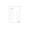 Reno poteau de jardin LED 4,5W 3000K anthracite, aluminium moulé, 50 cm de haut, IP54, extérieur