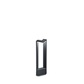 Ganges LED outdoor floor lamp, triangular, 9W, 3000K, 1000 lumen, IP54, die-cast aluminium, anthracite