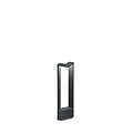 Ganges LED tuinpaal, driehoekig, 9W, 3000K, 1000 lumen, IP54, gegoten aluminium, antraciet