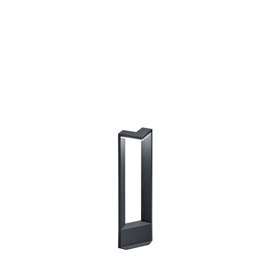 Ganges LED outdoor floor lamp, triangular, 9W, 3000K, 1000 lumen, IP54, die-cast aluminium, anthracite