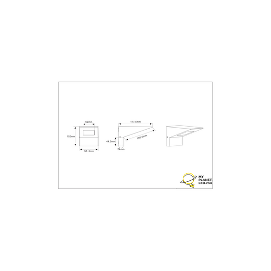 Nelson hooded LED outdoor wall light, 8W, 850 lumen, 3000K warm white, IP54, anthracite aluminium