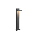 Horton luz de camino de jardín LED 8W, 3000K blanco cálido, 1000 lúmenes, orientable, IP54, aluminio fundido, antracita, altura 50 cm