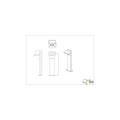 Horton Gartenwegleuchte LED 8W, 3000K warmweiß, 1000 Lumen, schwenkbar, IP54, Aluminiumguss, anthrazit, Höhe 50 cm