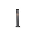 Roya buitentuinpaal halfrond met 1xGU10 fitting (lamp niet inbegrepen), gegoten aluminium, antraciet, IP44, hoogte 50 cm