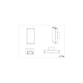 Colorado applique murale extérieure LED 2x3W 3000K anthracite, IP54, aluminium moulé, 9x20x6,5 cm