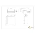 Thames applique d'extérieur avec 2x LED intégrées 3W, lumière blanc chaud 3000K, IP54, aluminium fondu, anthracite