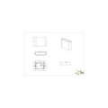 Thames applique murale extérieure LED 2x2,5W 3000K, blanc mat, aluminium moulé, IP54, 11,5x9x3 cm, non dimmable
